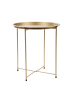 Homla Salontafel "Staldis" goudkleurig - (H)47 x Ø 47 cm