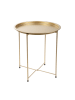 Homla Couchtisch "Staldis" in Gold - (H)47 x Ø 47 cm