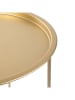 Homla Salontafel "Staldis" goudkleurig - (H)47 x Ø 47 cm