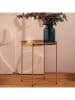 Homla Couchtisch "Staldis" in Gold - (H)47 x Ø 47 cm