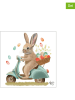 ppd 2er-Set: Servietten "Bunny Dash" in Weiß/ Hellbraun - 2x 20 Stück