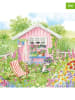 ppd 2er-Set: Servietten "Maison Rose" in Grün/ Rosa - 2x 20 Stück