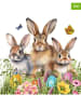 ppd 2er-Set: Servietten "Easter Hello" in Weiß/ Hellbraun - 2x 20 Stück