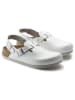 Birkenstock Leren clogs "Tokio" wit