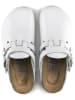 Birkenstock Skórzane chodaki "Kay" w kolorze białym