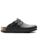 Birkenstock Skórzane chodaki "Kay" w kolorze czarnym