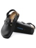 Birkenstock Leren clogs "Kay" zwart