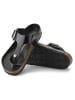 Birkenstock Leder-Zehentrenner "Gizeh" in Schwarz
