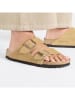 Birkenstock Leren slippers "Arizona" lichtbruin
