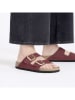 Birkenstock Skórzane klapki "Arizona" w kolorze czerwonym