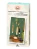 moses. Windlicht ''Lotus'' in Hellbraun/ Gold - (L)22 cm