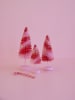 Rice 3-delige set: decoratieve objecten lichtroze/rood