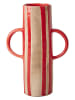 Rice Vase in Beige/ Rot - (H)22 cm