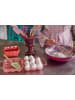 Rice Garde paars/lichtblauw/lichtroze - (H)27 cm
