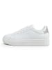 Levi's Sneakers "Evelyn" in Weiß/ Silber