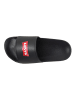 Levi´s Slippers zwart/rood
