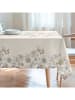 mint Deco Tischdecke "Floral Deva" in Creme/ Blau