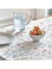 mint Deco Tafellaken "Floral And Tropical Ilma" wit/groen/lichtroze