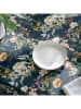 mint Deco Tafellaken "Floral And Tropical Kendra" donkerblauw/groen/lichtroze