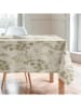 mint Deco Tafellaken "Natural Garza" crème/groen