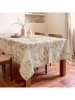 Mint Rugs Tafellaken "Natural Garza" crème/groen/beige