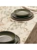 Mint Rugs Tafellaken "Natural Garza" crème/groen/beige