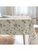 mint Deco Tischdecke "Natural Suria" in Creme/ Grün