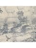 mint Deco Tischdecke "Natural Yute" in Creme/ Blau