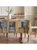 Mint Rugs Tischdecke "Nordic Patch" in Blau/ Senf