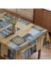 Mint Rugs Tischdecke "Nordic Patch" in Blau/ Senf
