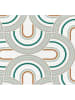 Mint Rugs Tafellaken "Gaia" wit/grijs/oranje