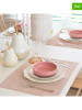 Mint Rugs 2-delige set: placemats "Sena" lichtroze - (L)50 x (B)40 cm