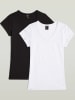 G-Star 2er-Set: Shirts in Weiß/ Schwarz