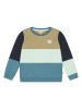 Steiff Sweatshirt in Türkis/ Hellbraun/ Dunkelblau