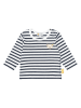 Steiff Longsleeve in Weiß/ Dunkelblau