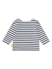 Steiff Longsleeve in Weiß/ Dunkelblau