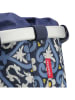 Asista Fahrradkorb "KLICKfix" in Blau/ Weiß - (B)35 x (H)26 x (T)28 cm