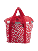 Asista Fahrradkorb "KLICKfix" in Rot - (B)35 x (H)26 x (T)28 cm