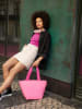 Reisenthel Shopper bag "M" w kolorze jasnoróżowo-różowym - 51 x 30,5 x 26 cm