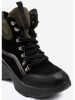 SASSYCLASSY Boots in Schwarz/ Khaki