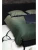 moooi Satin-Spannbettlaken "Dodo Pavone" in Dunkelblau