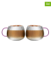 Vialli Design 2-delige set: glazen "Tulip" transparant/roe - 350 ml