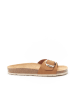 Mandel Slippers "Agata" lichtbruin