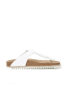 Mandel Leren teenslippers "Blanca" wit