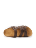 Mandel Leren slippers "Alvaro" bruin