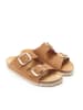 Mandel Slippers "Alberto" lichtbruin
