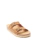 Mandel Slippers "Alberto" lichtbruin