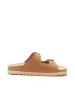 Mandel Slippers "Alberto" lichtbruin