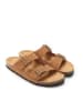 Mandel Slippers "Alberto" lichtbruin