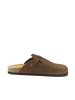 Mandel Leren clogs "Noe" bruin